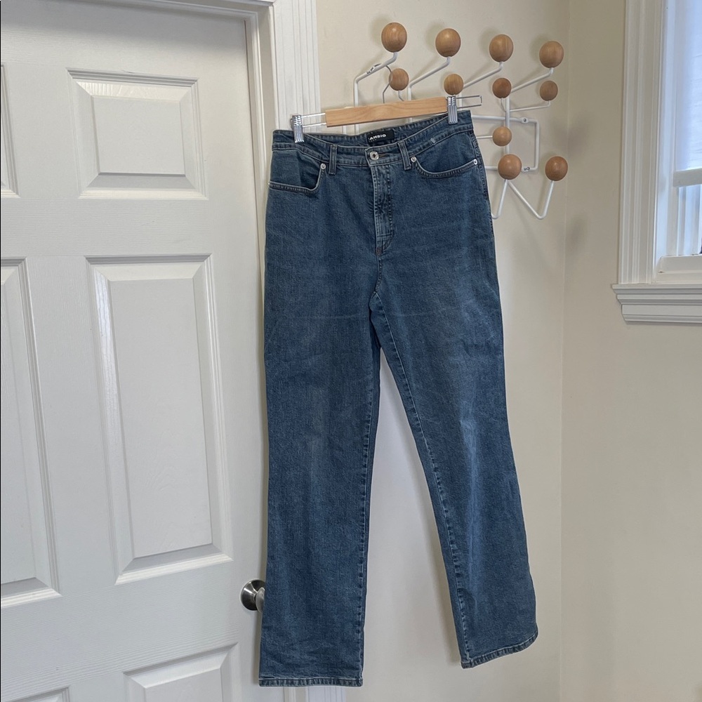 Cambio - Classic Straight Legged Denim Jeans - Blue - 12